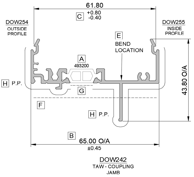 Coupling Jamb CAD